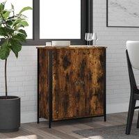 Berkfield Home Sideboard Smoked Oak 70x30x80 cm Engineered Wood in Brown | Size: 70 x 30 x 80 cm