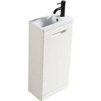 Bathroom Kingdom Acerra White Cloakroom Vanity Basin 400mm
