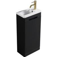 Bathroom Kingdom Acerra Black Cloakroom Vanity Basin 400mm