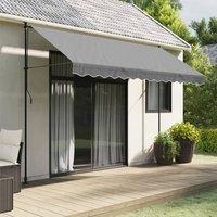 Berkfield Home Replacement Fabric for Awning Valance Anthracite Stripe 3.5 m in Black