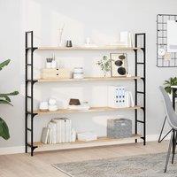 Berkfield Home Floating Shelf 120x20x2 cm Untreated Solid Wood Acacia in Brown | Size: 120 x 20 x 2 cm