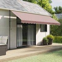 Berkfield Home Replacement Fabric for Awning Valance Brown Stripe 4.5 m