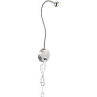 Netlighting Serpent Reading Wall Light Nickel Matt LED 3000K in Grey