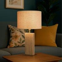 Eglo BELESAR Satin Nickel Stone & Steel Table Lamp