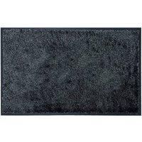 The Rug Shop UK Silver Grey Modern Plain WashaMat in Charcoal | Size: 90 cm x 60 cm