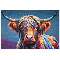 The Rug Shop UK Multi Modern Animal Easy to Clean Mat | Size: 50 cm x 150 cm