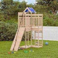 Berkfield Home Outdoor Playset Solid Wood Pine in Brown