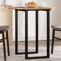 Berkfield Home Table Top Round 70x2 cm Solid Wood Acacia in Brown | Size: 70x2 cm