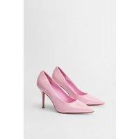 Dorothy Perkins Women's Sidnie Faux Leather Stiletto High Heeled Court Shoes in Pink | Size: 6