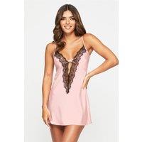 Ann Summers Women's Cherryann Satin Chemise Blush in Pink | Size: Medium