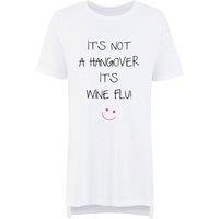 60 SECOND MAKEOVER Women's Hangover Wine Flu Nightie in White | Size: Large