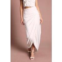 Coast Women's Twist Detail Wrap Wedding Midi Skirt Co Ord in Ivory | Size: 14