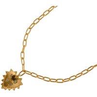 BIG METAL LONDON Women's LOVE CHARM NECKLACE in Gold | Size: 18 cm