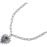 BIG METAL LONDON Women's LOVE CHARM NECKLACE in Silver | Size: 18 cm