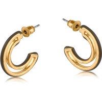 BIG METAL LONDON Women's MARIA HOOP EARRINGS in Taupe | Size: 2 cm