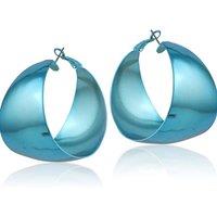 BIG METAL LONDON Women's IVANKA STATEMENT METAL EARRINGS in Blue | Size: 4 cm