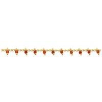 BIG METAL LONDON Women's ROXANA STAINLESS STEEL BRACELET in Red | Size: 16 cm