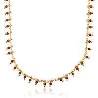 BIG METAL LONDON Women's ROXANA STAINLESS STEEL NECKLACE in Red | Size: 40 cm
