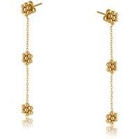 BIG METAL LONDON Women's ABIGAIL STAINLESS STEEL EARRINGS in Gold | Size: 6 cm