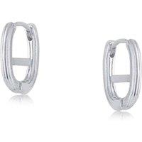 BIG METAL LONDON Women's PARIS SMALL HOOP EARRINGS in Silver | Size: 2 cm