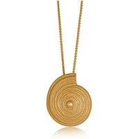 BIG METAL LONDON Women's VERONICA MATTE CONCH NECKLACE in Gold | Size: 28 inches