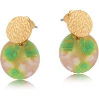 BIG METAL LONDON Women's OLIVIA SMALL DISC & METAL EARRINGS in Pink | Size: 2 cm