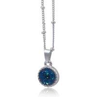 BIG METAL LONDON Women's AMELIA WILDFLOWER SMALL PENDANT NECKLACE in Silver | Size: 40 cm