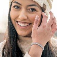 Aye Do Gifts Women's Silver Cubic Zirconia Tennis Bracelet | Size: 8 inches