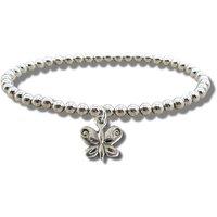 Aye Do Gifts Women's Butterfly Silver Beaded Bracelet