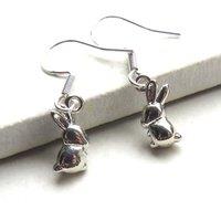 Aye Do Gifts Women's Bunny Rabbit Drop Earrings in Silver