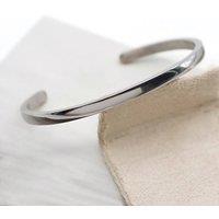 Aye Do Gifts Women's Elegant Silver Cuff Bangle in Metallic Silver | Size: Adjustable