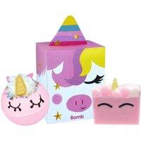 Bomb Cosmetics Women's From Me to U-nicorn Mini Bath & Body Gift Set in Pink