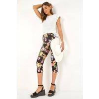 Roman Women's Printed Bengaline Cropped Trouser | Size: 12