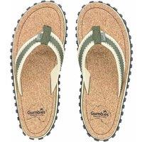 Gumbies Women's Corker Flip-Flops in Khaki | Size: 7
