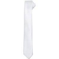 Premier Men's Tie - Slim Retro Work Tie in White