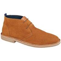 Roamers Men's Suede Desert Boots in Tan | Size: 6