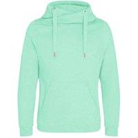 AWDis Men's Hoods Cross Neck Hoodie XS in Mint