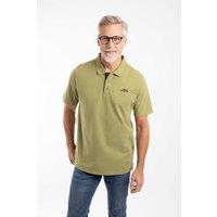 Weird Fish Men's Miles Pique Polo Shirt in Pale Green | Size: Small