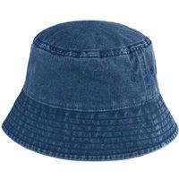 Beechfield Men's Vintage Bucket Hat in Mid Blue | Size: S/M