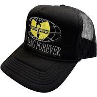 Wu-Tang Clan Men's Forever Worldwide Mesh Back Trucker Cap in Black