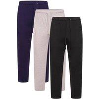 Keanu Men's Lounge Pants (Pack of 3) in True Black | Size: 2XL