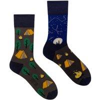 SPOX SOX Men's 1 Pack Mismatched Novelty Odd Socks - Camping | Size: 11-13