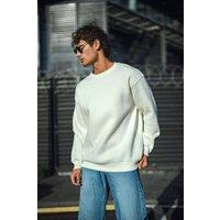 Janes Men's Basic Crew Neck Sweatshirt in White | Size: XL