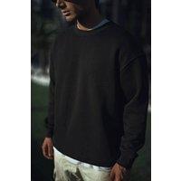 Janes Men's Regular Fit Crew Neck Sweatshirt in Black | Size: XL