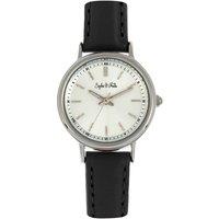 Sophie and Freda Women's Berlin Leather-Band Watch in Black