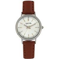 Sophie and Freda Women's Berlin Leather-Band Watch in Brown