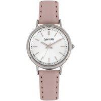 Sophie and Freda Women's Berlin Leather-Band Watch in Light Pink