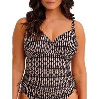 Fantasie Women's Shell Bay Wrap Front Tankini Top in Black | Size: 38E