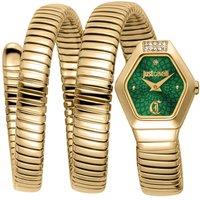 Just Cavalli Women's Snake 316L Stainless Steel Gold Analogue Watch One Size