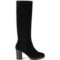 Carvela Women's 'Silver Knee' Suede Boots in Black | Size: 3